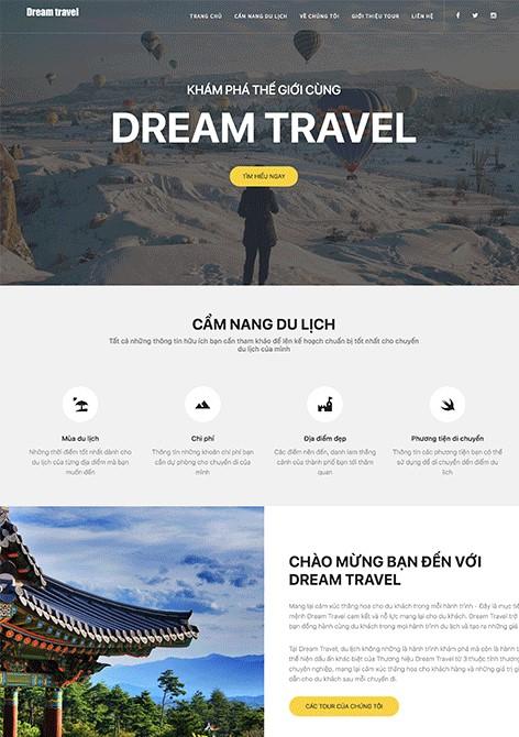 Web du lịch đẹp Dream Travel