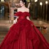 #11 mẫu Váy Cưới Màu Đỏ đẹp xuất sắc dành cho cô dâu mùa cưới 2023