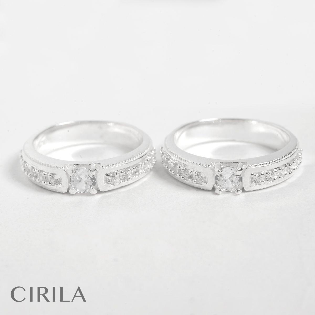 Những mẫu nhẫn bạc đôi vô cùng sang trọng tại Cirila Silver