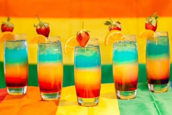 Cách Pha Chế Cocktail Rainbow Màu Sắc Hấp Dẫn