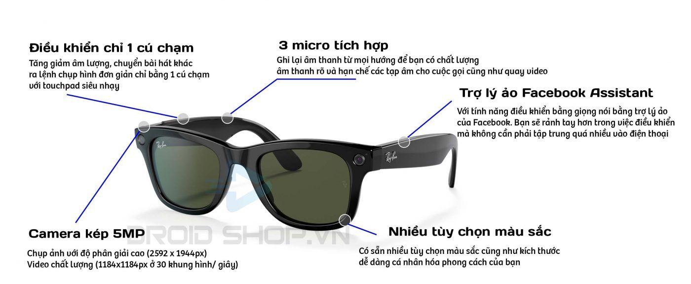 Kính thông minh Facebook Ray-Ban Stories | Wayfarer