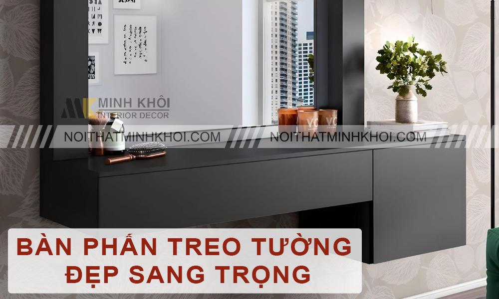 15+ Mẫu Bàn Trang Điểm Treo Tường, Ốp Tường Đẹp Hiện Đại