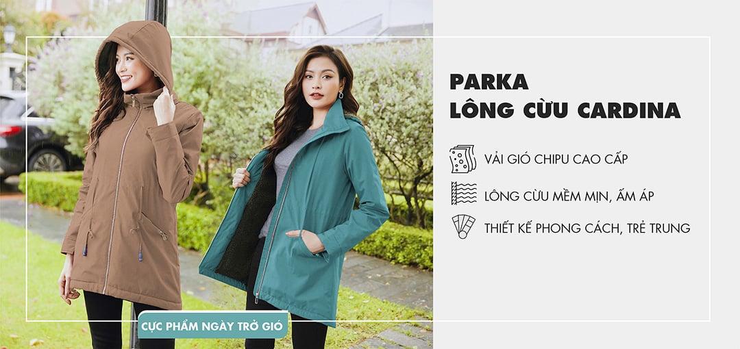 ÁO PARKA LÓT LÔNG NỮ