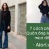 7 cách phối đồ với quần ống loe jean vào mùa đông