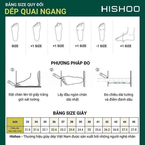 Dép quai ngang da bò Xám da lộn HISHOO U111