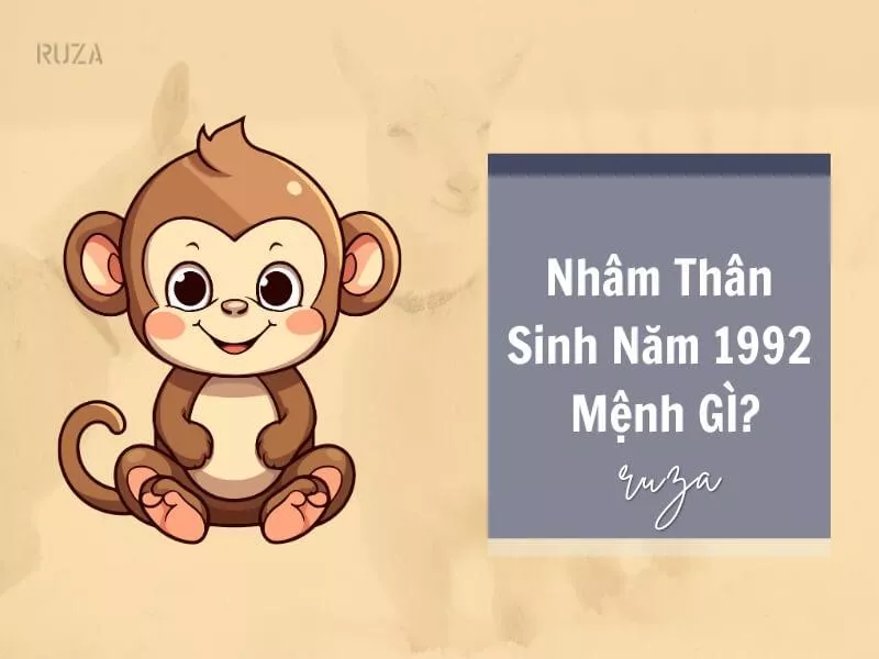 Hình ảnh minh họa con khỉ - biểu tượng của năm sinh 1992